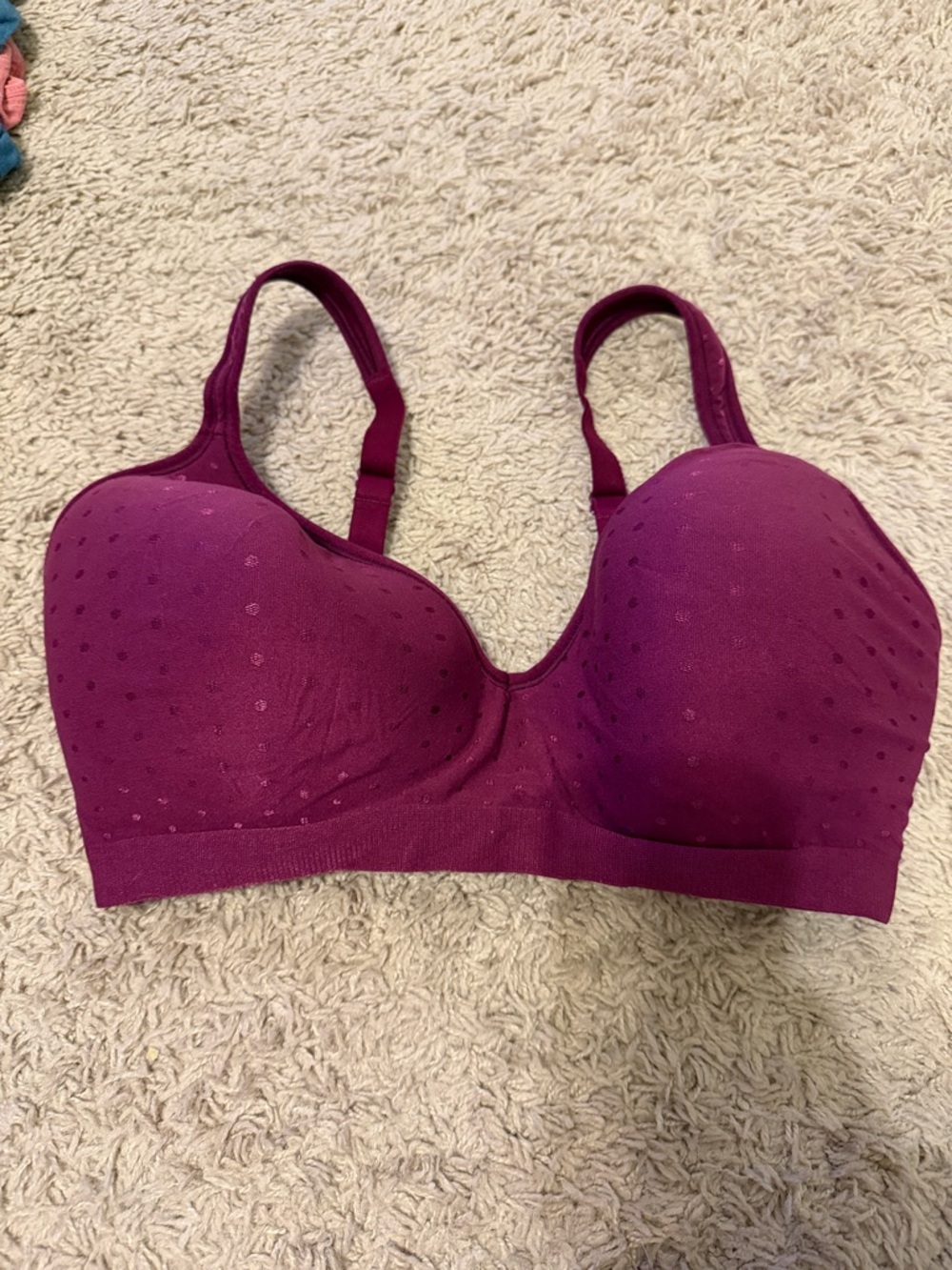 Target Wireless Molded Cup Bra - Berry Plum